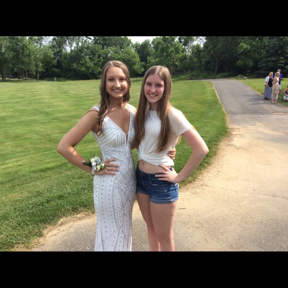 White prom dress